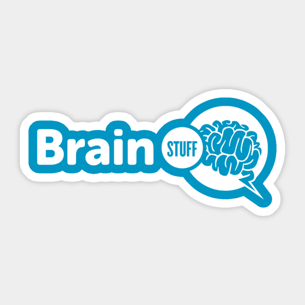 Retro BrainStuff Logo Sticker by BrainStuff